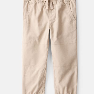 Toddler Boy  Cotton Everyday Pull-On Jogger - Khaki