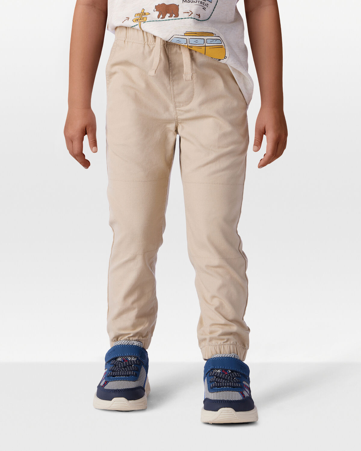 Toddler Boy Cotton Everyday Pull-On Jogger - Khaki - Image 3