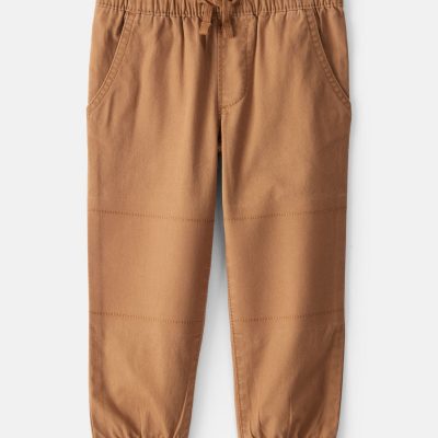 Toddler Boy  Cotton Everyday Pull-On Jogger - Brown