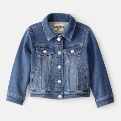 Toddler Girl Denim Jacket - Medium Wash