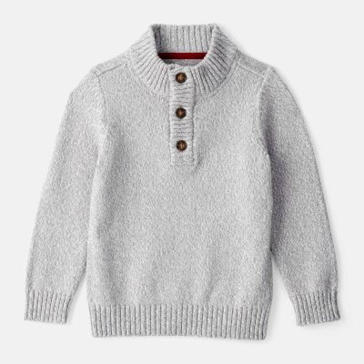Toddler Boy Pullover Sweater - Grey