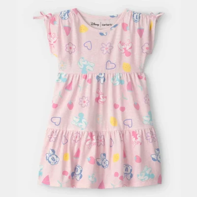 Toddler Girl Disney© Minnie Mouse Fruit Dress - Pink