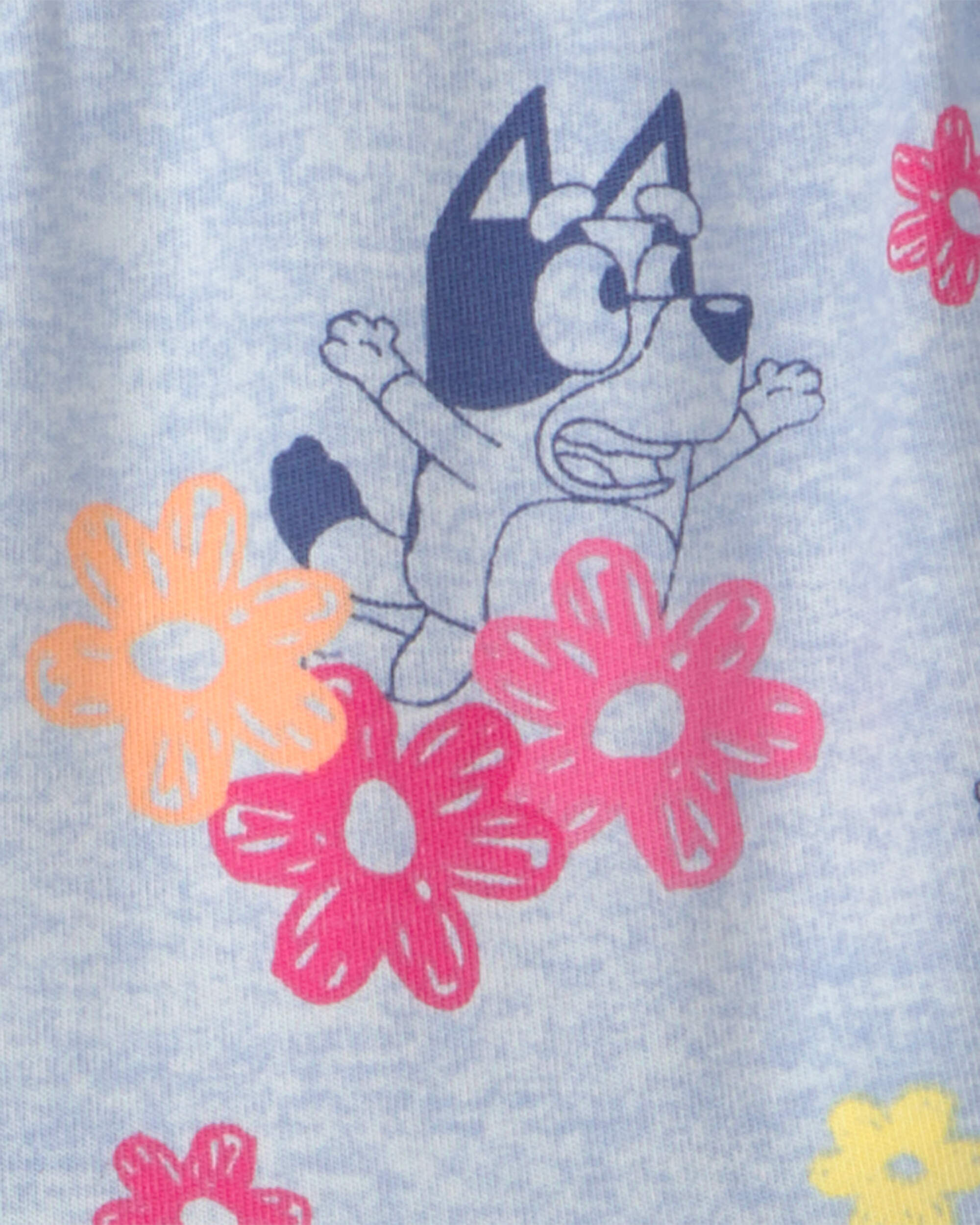 Toddler Girl Bluey™ Floral Dress - Blue - Image 4