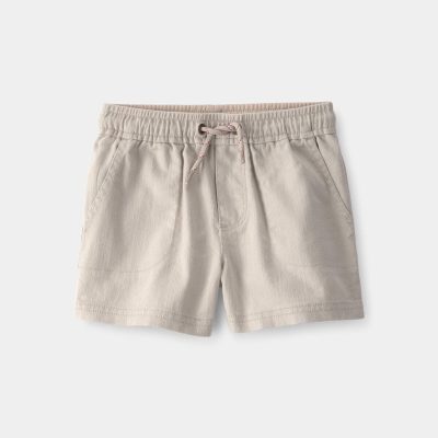 Toddler Boy Twill Shorts - Light Khaki