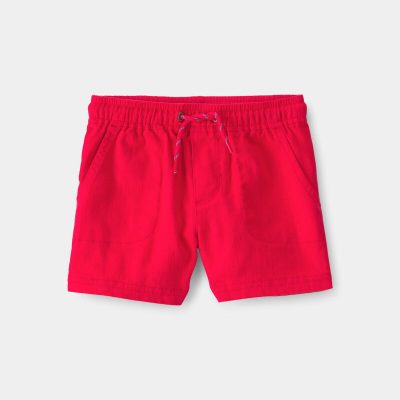 Toddler Boy Twill Shorts - Red