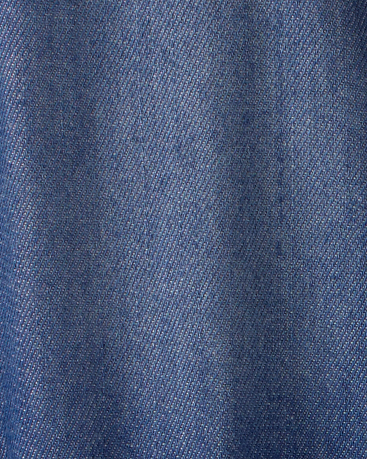 Toddler Girl Denim Button-Up Dress - Dark Wash - Image 4
