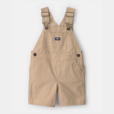 Toddler Boy Canvas Shortall - Khaki