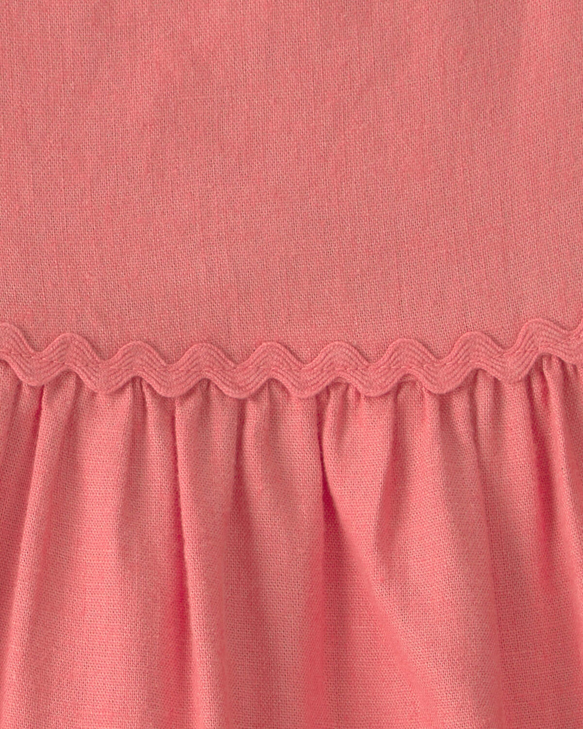 Toddler Girl Ruffle-Sleeve Tiered Dress - Coral - Image 3