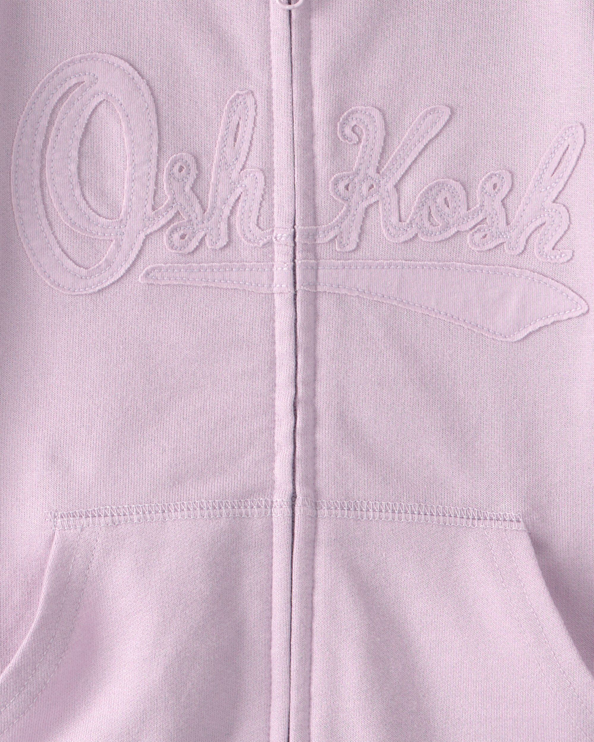 Toddler Girl OshKosh Logo Zip-Up Hoodie - Purple - Image 4