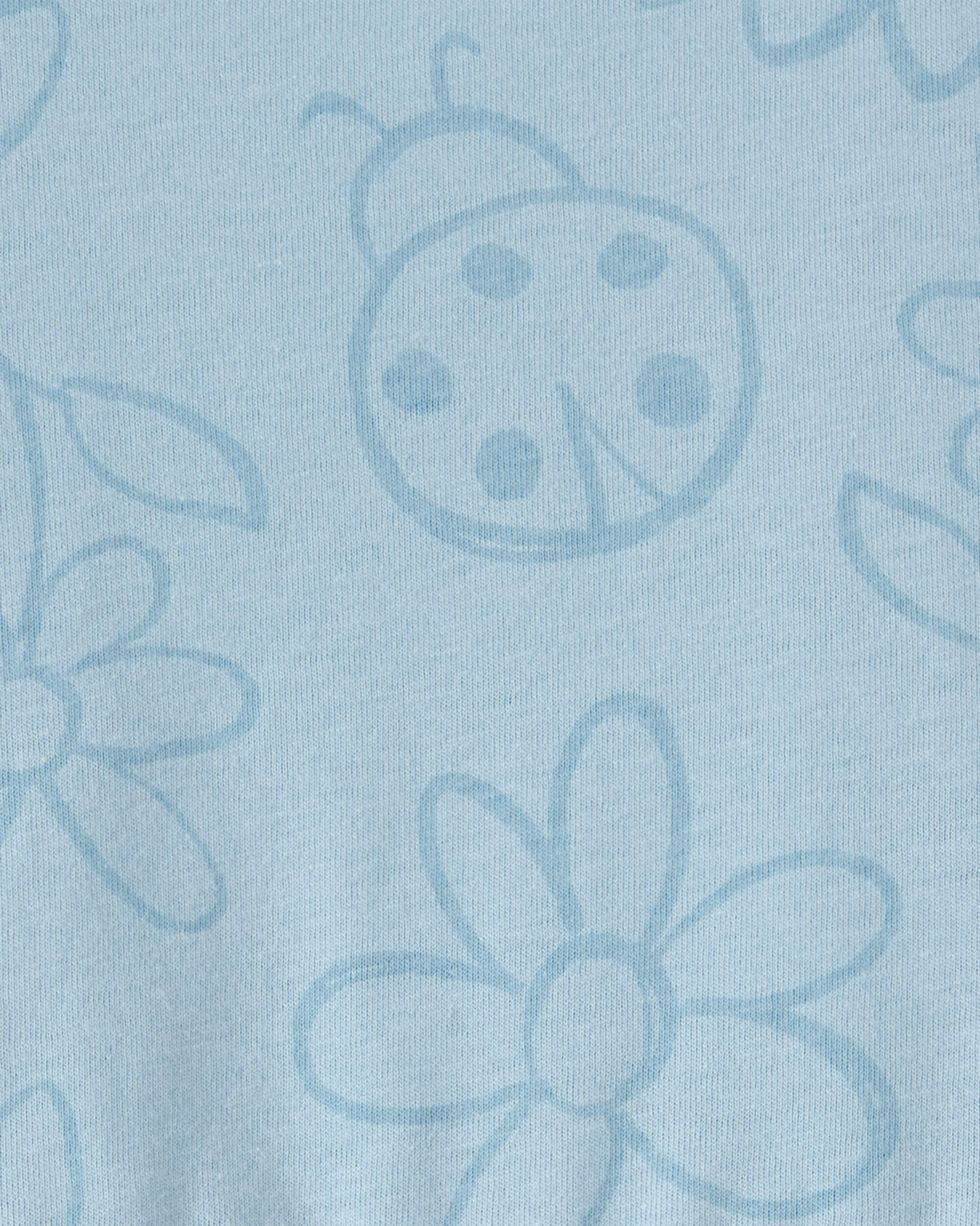 Toddler Girl Floral Ladybug Short-Sleeve Dress - Blue - Image 4