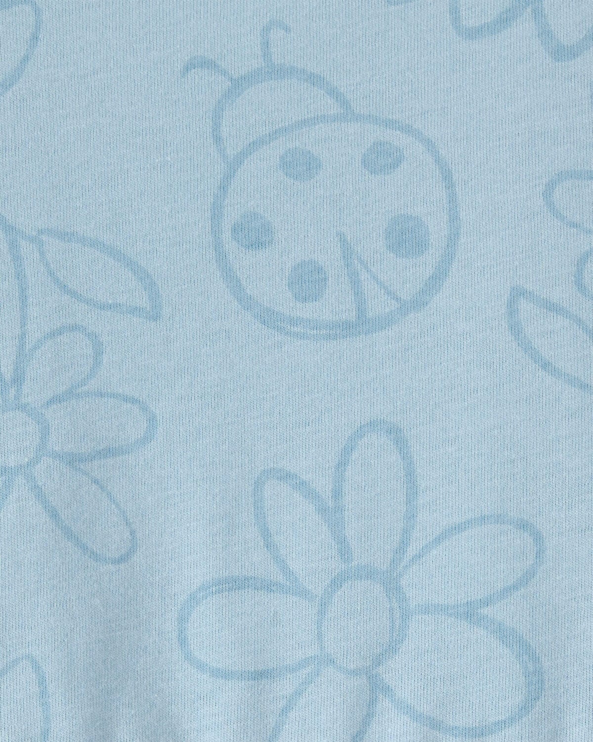 Toddler Girl Floral Ladybug Short-Sleeve Dress - Blue - Image 3