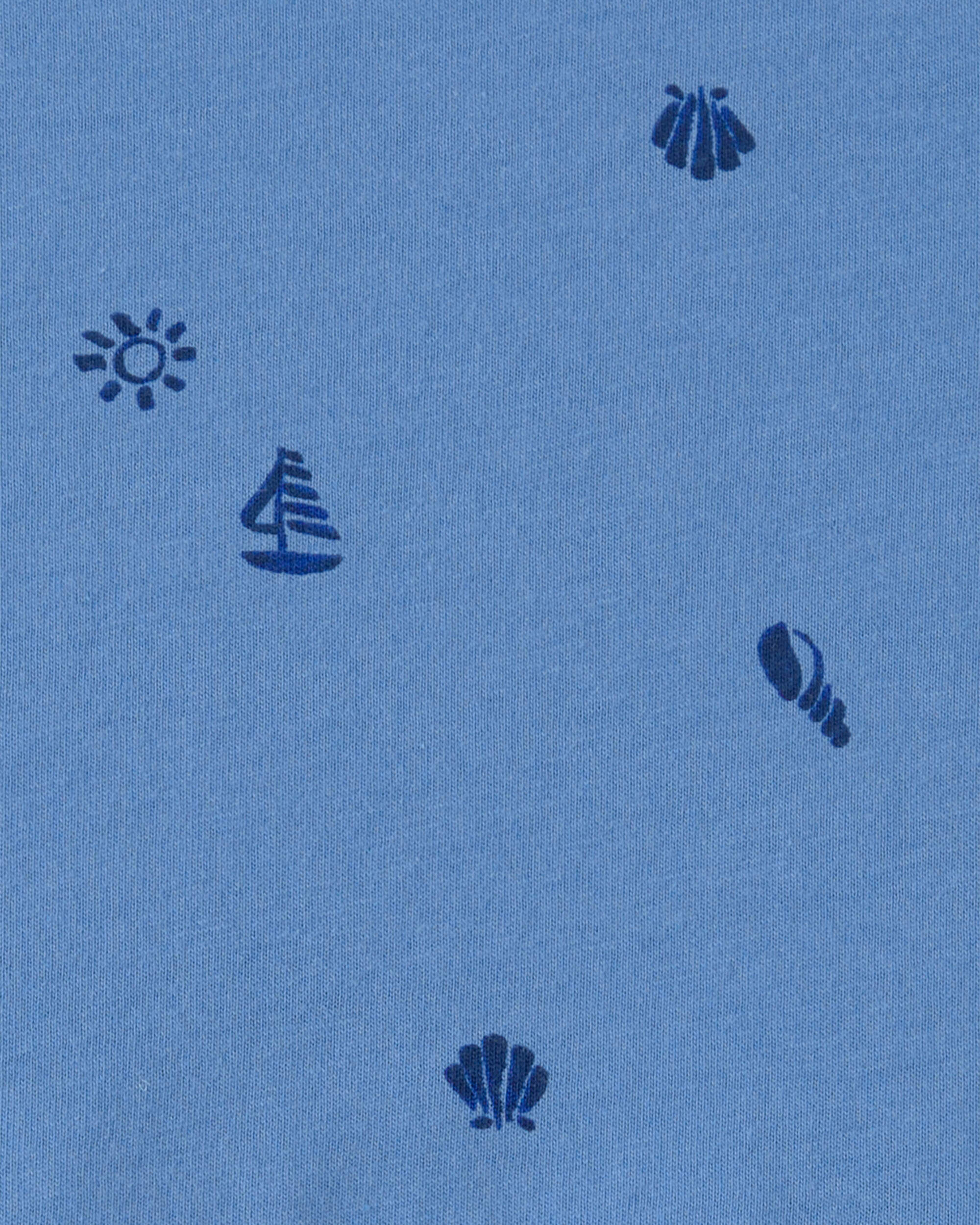 Toddler Girl Floral Ladybug Short-Sleeve Dress - Blue - Image 6