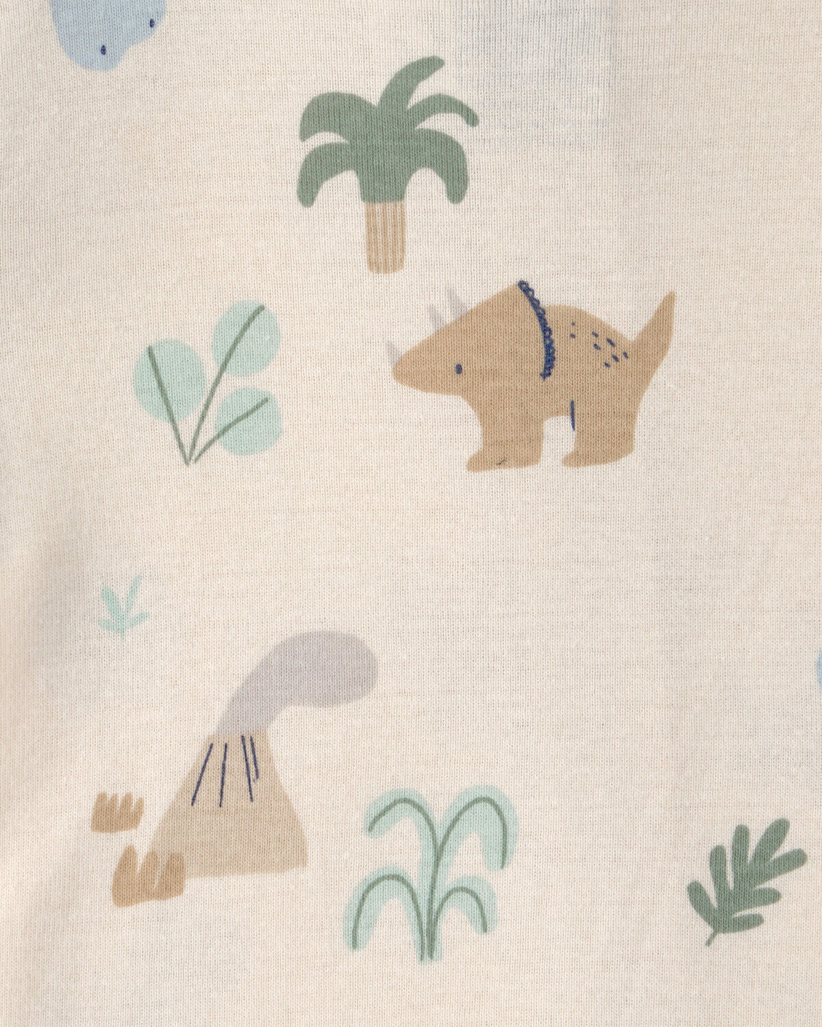 Toddler 2-Pack Dinosaur Snug Fit 1-Piece Pajama - Green/Cream - Image 4
