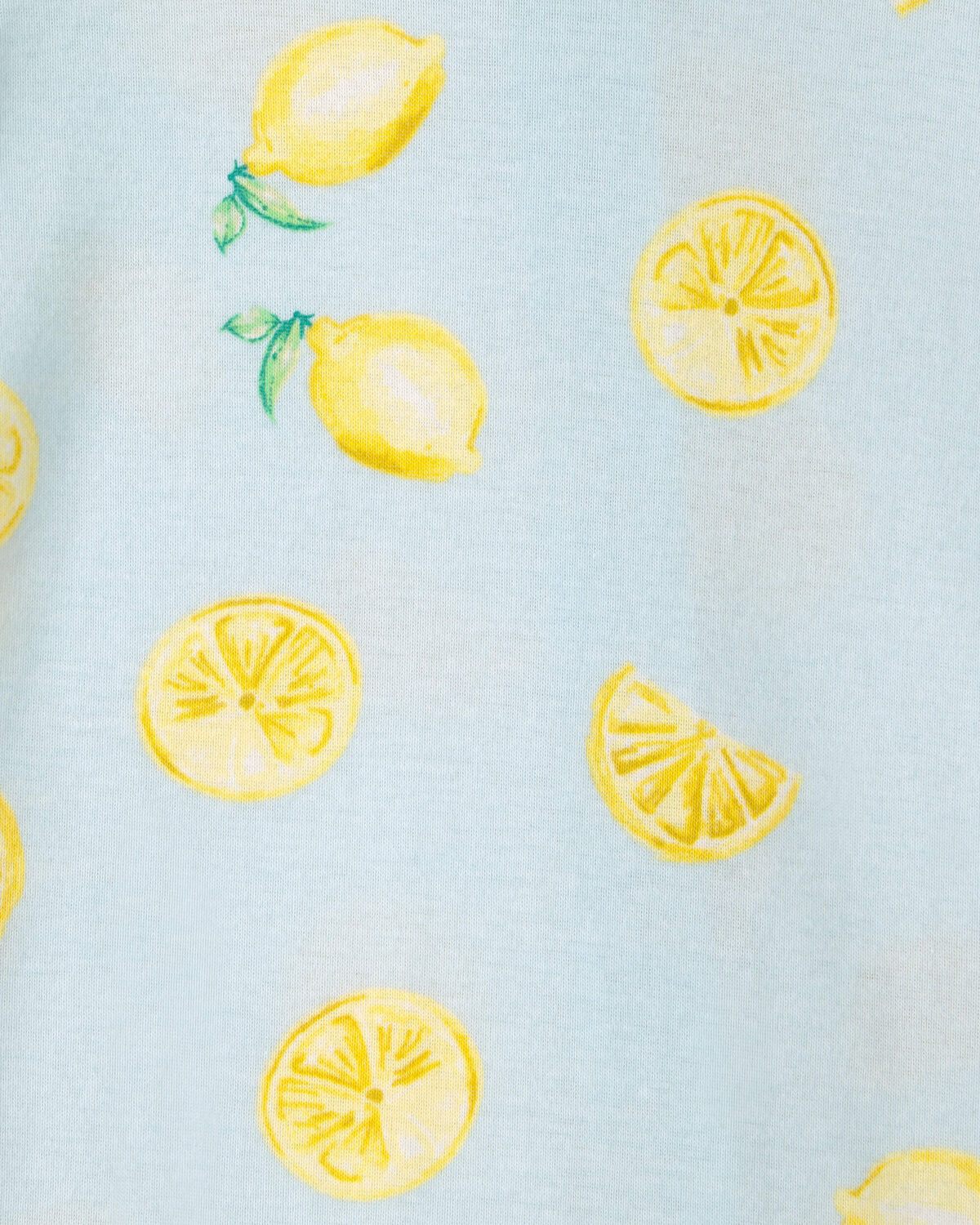 Toddler 2-Pack Lemon Snug Fit 1-Piece Pajama - Yellow/Blue - Image 4