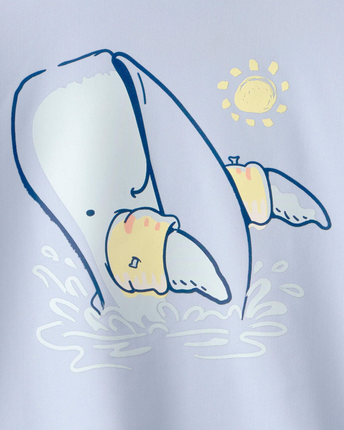 Toddler Boy Whale Short-Sleeve Rashguard - Blue - Image 3