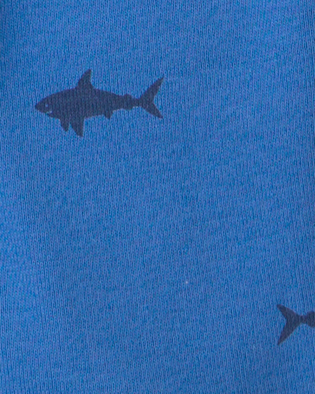 Toddler Boy Shark 100% Cotton Short-Sleeve Snug Fit 4-Piece Pajama Set - Blue - Image 4