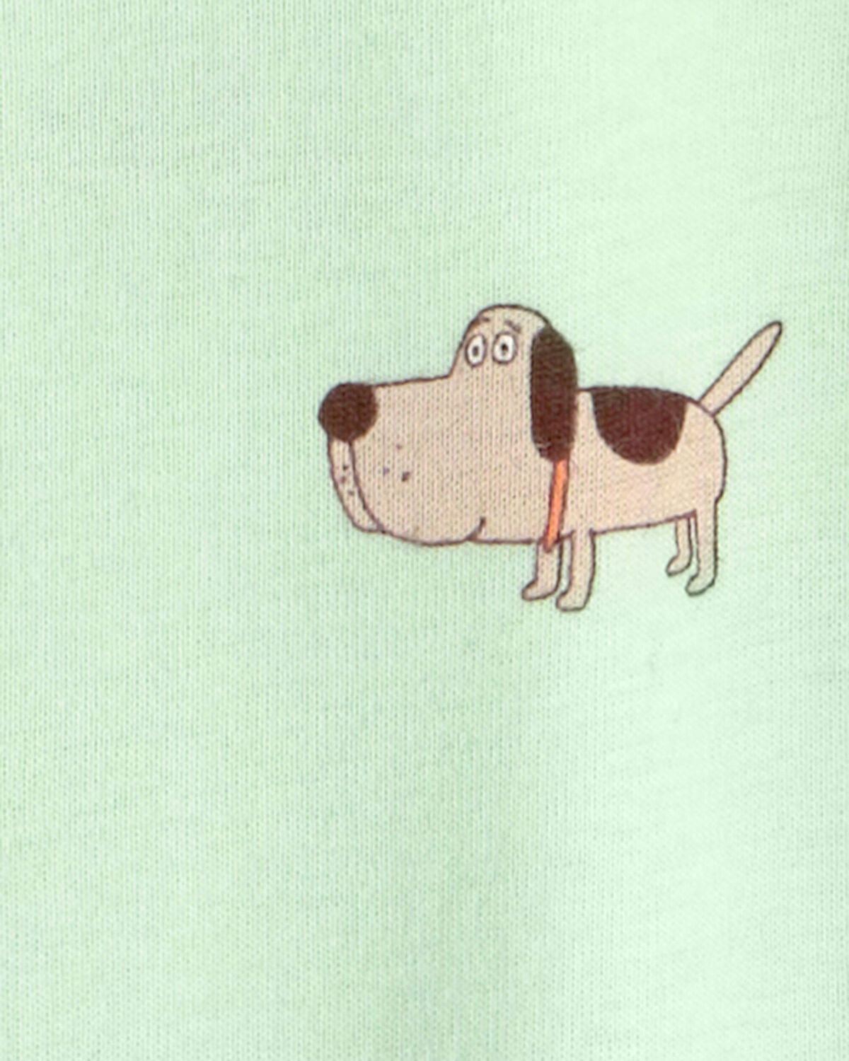 Toddler Dog 100% Cotton Snug Fit 1-Piece Pajama - Green - Image 3