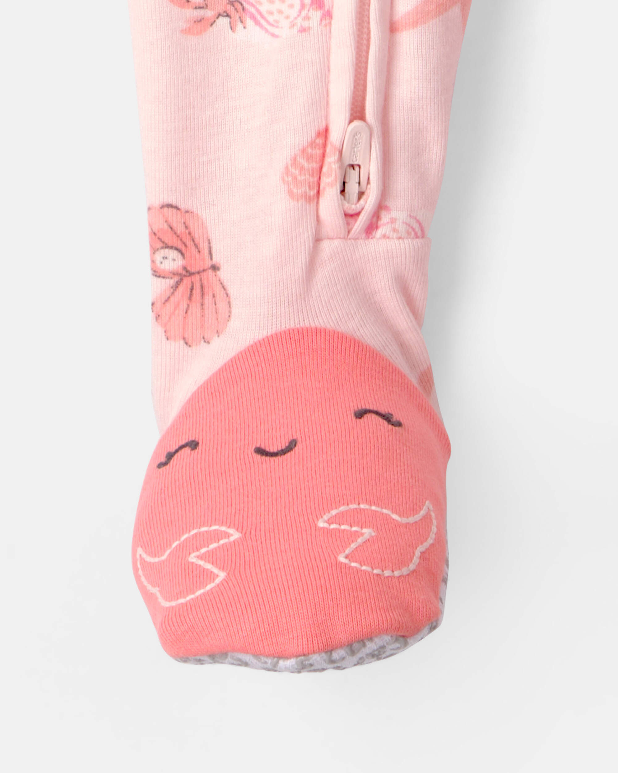 Toddler Girl Easter Bunny 100% Cotton Snug Fit 1-Piece Pajama - Pink - Image 5