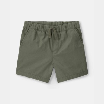 Toddler Boy Canvas Shorts - Green