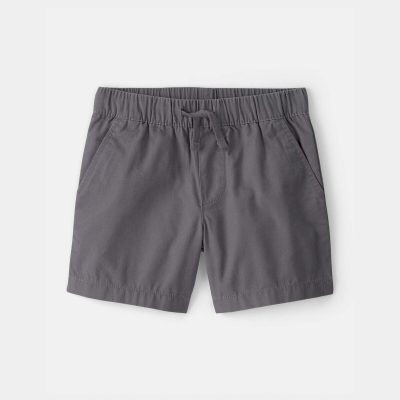 Toddler Boy Canvas Shorts - Grey