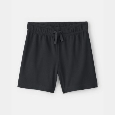 Toddler Boy Mesh Active Shorts - Black