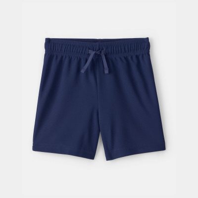 Toddler Boy Mesh Active Shorts - Blue