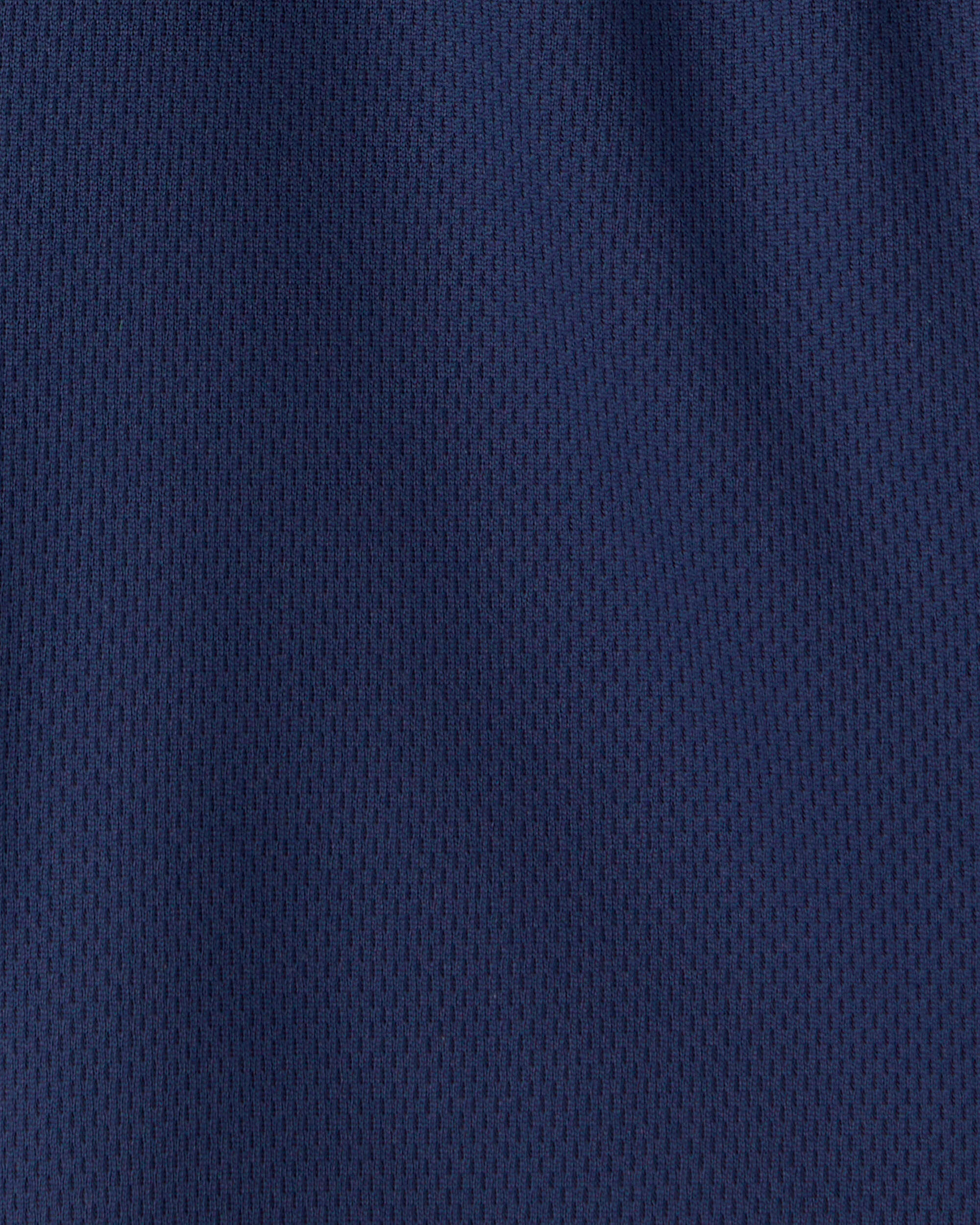 Toddler Boy Mesh Active Shorts - Blue - Image 4