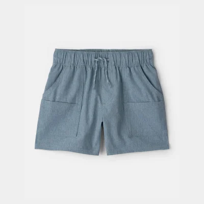 Toddler Boy Woven Pocket Shorts - Blue