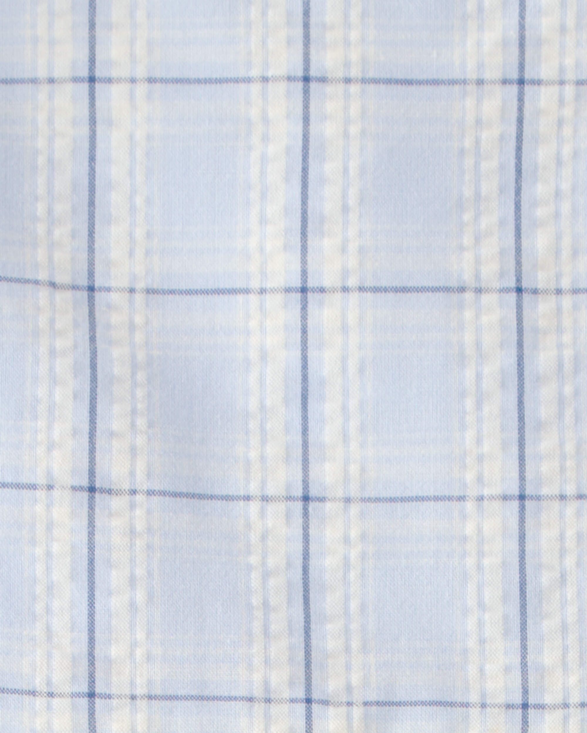 Toddler Girl Plaid Ruffle-Sleeve Dress - Blue/White - Image 6