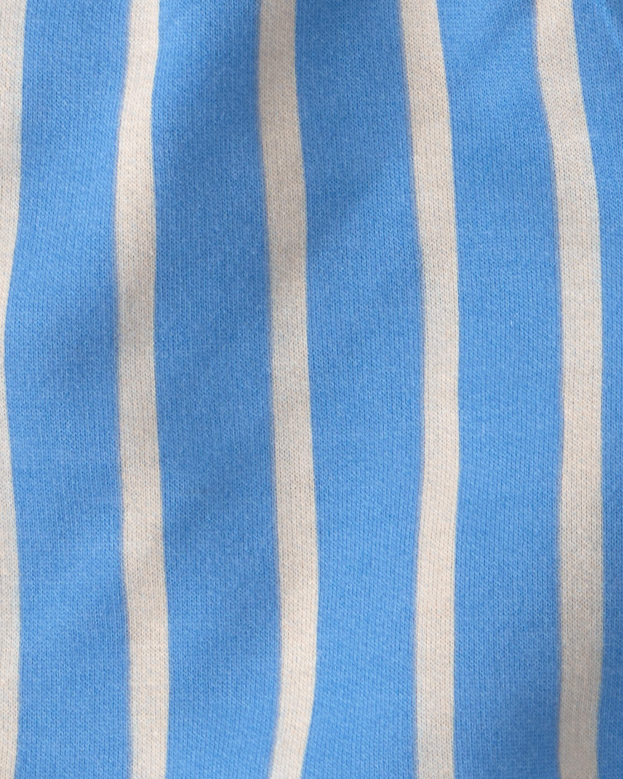 Toddler Boy 2-Piece Seagull Top & Short Set - Brown/Blue - Image 4