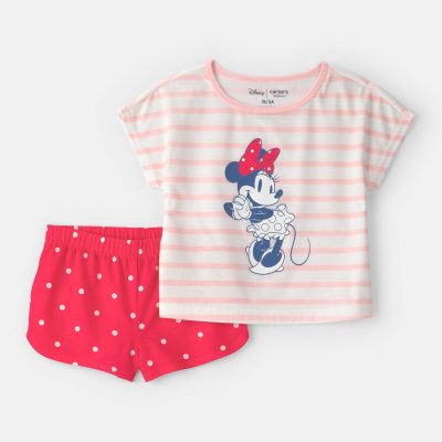 Toddler Girl 2-Piece Disney© Minnie Mouse Short-Sleeve Pajama Set