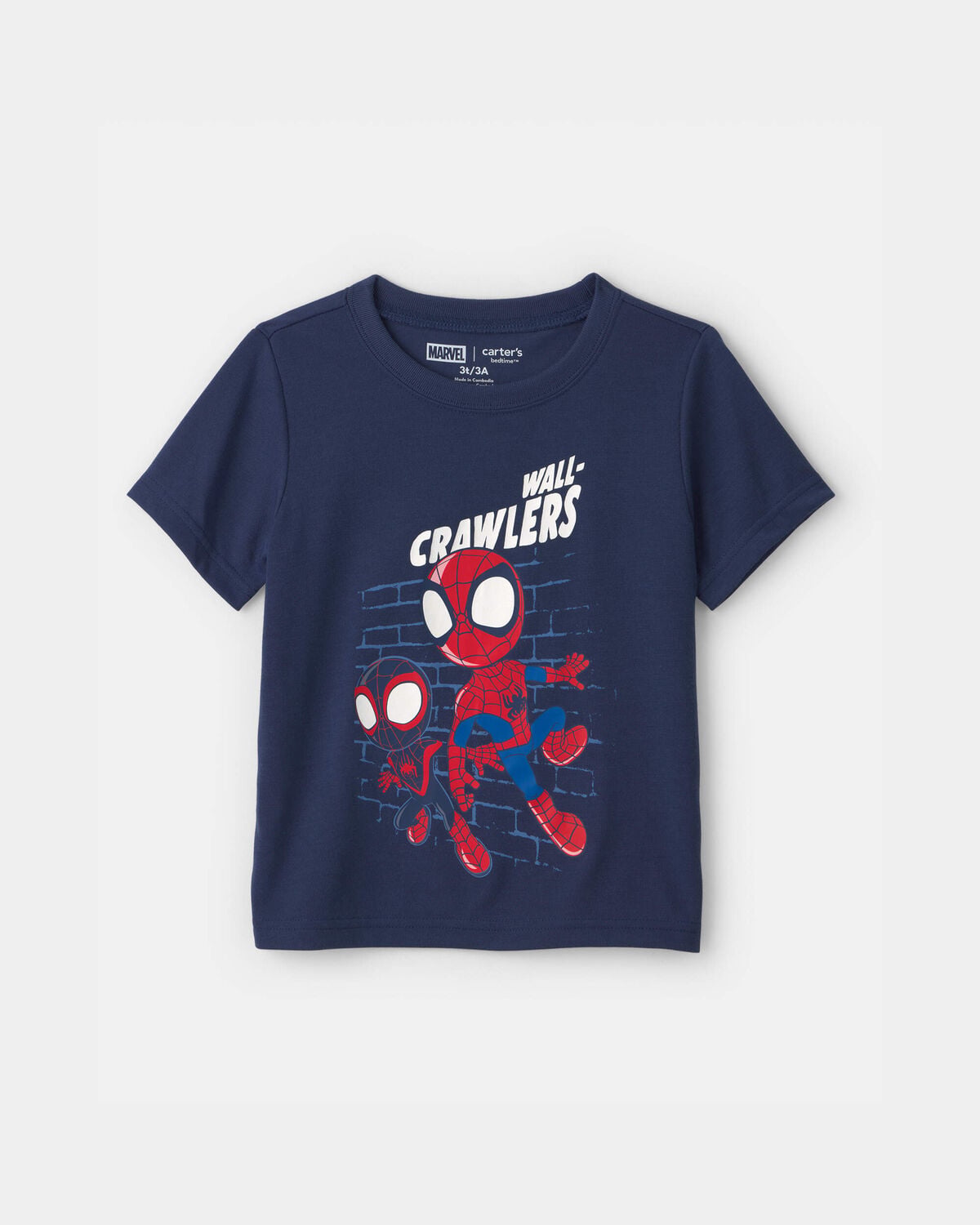 Toddler Boy 2-Piece ©Marvel Spider-Man Short-Sleeve Pajama Set - Blue/Grey - Image 2