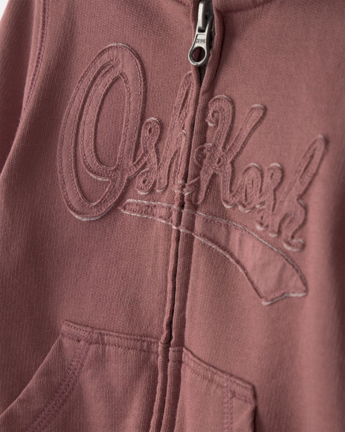 Toddler OshKosh Logo Zip-Up Hoodie - Brown - Image 2