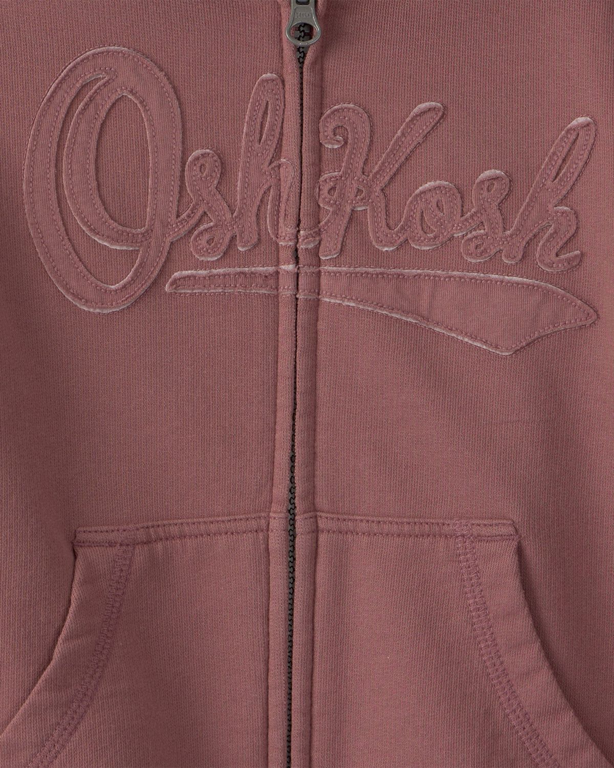 Toddler OshKosh Logo Zip-Up Hoodie - Brown - Image 3