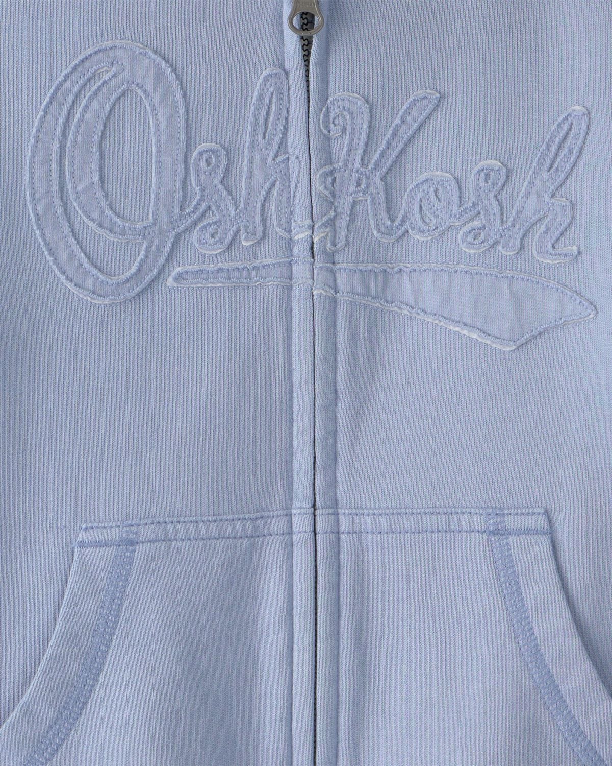 Toddler OshKosh Logo Zip-Up Hoodie - Blue - Image 3