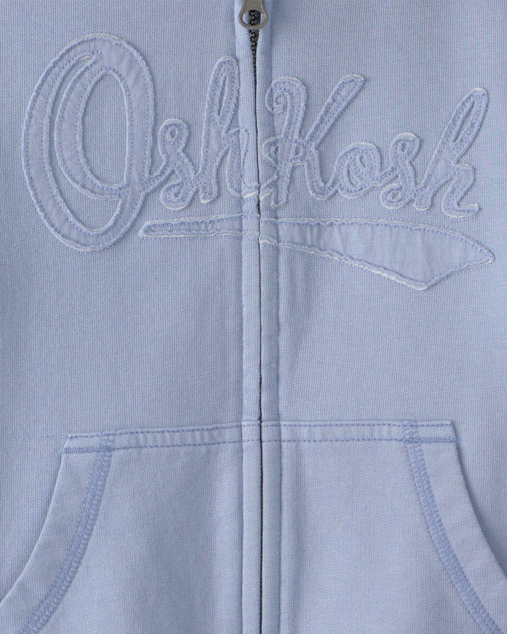 Toddler OshKosh Logo Zip-Up Hoodie - Blue - Image 4