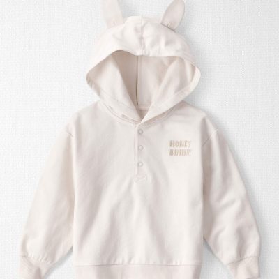 Toddler Organic Cotton 'Honey Bunny' Hoodie
