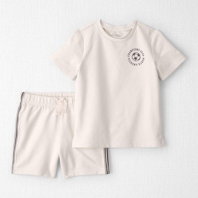 Toddler 2-Piece Organic Cotton French Terry Top & Short Set