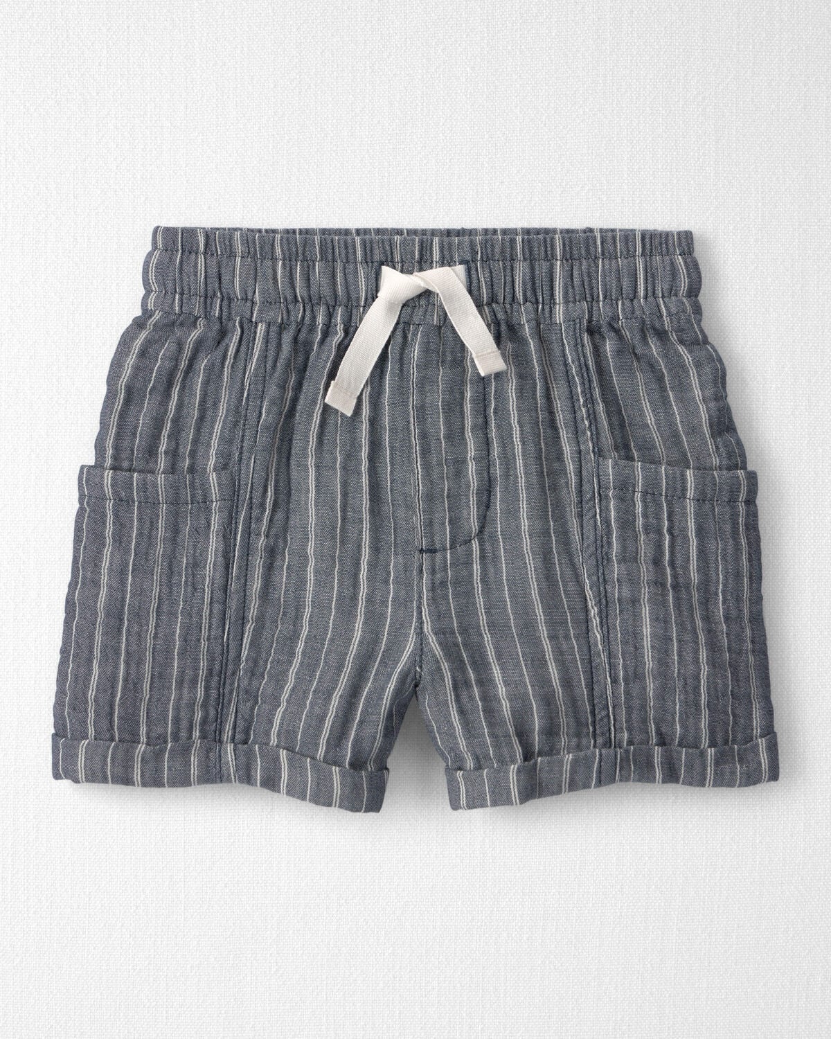Toddler Boy 2-Piece Organic Cotton Gauze Top & Short Set - Image 2