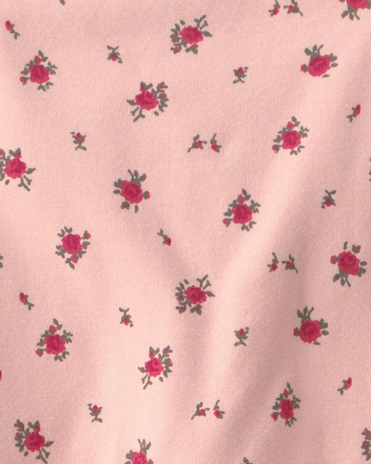 Toddler Girl Organic Cotton Tiered Dress in Blush Floral Print - Image 4
