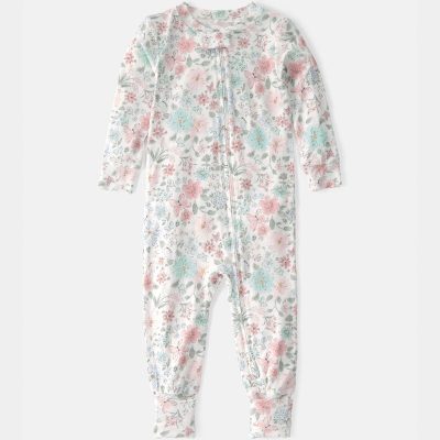 Toddler Girl Butterfly Garden PurelySoft 1-Piece Pajama