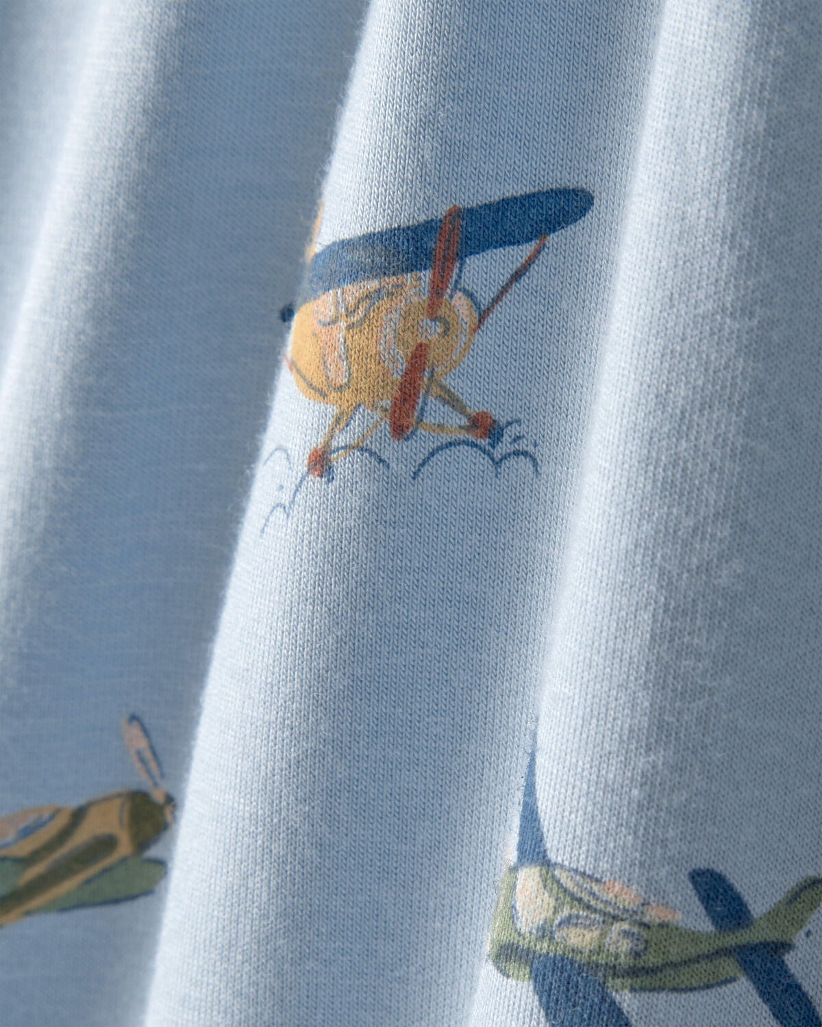 Toddler Boy Plane PurelySoft 1-Piece Pajama - Blue - Image 2