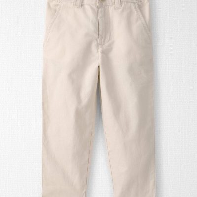 Toddler Boy Linen Pants Made with Organic Cotton