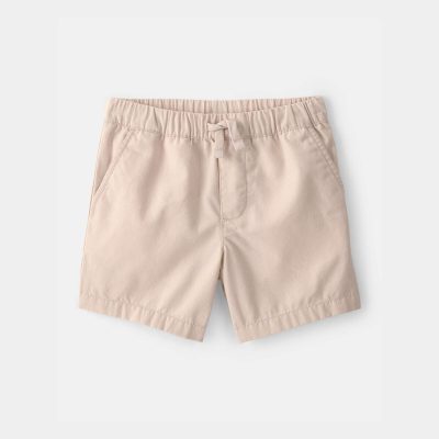 Toddler Boy Canvas Shorts - Khaki