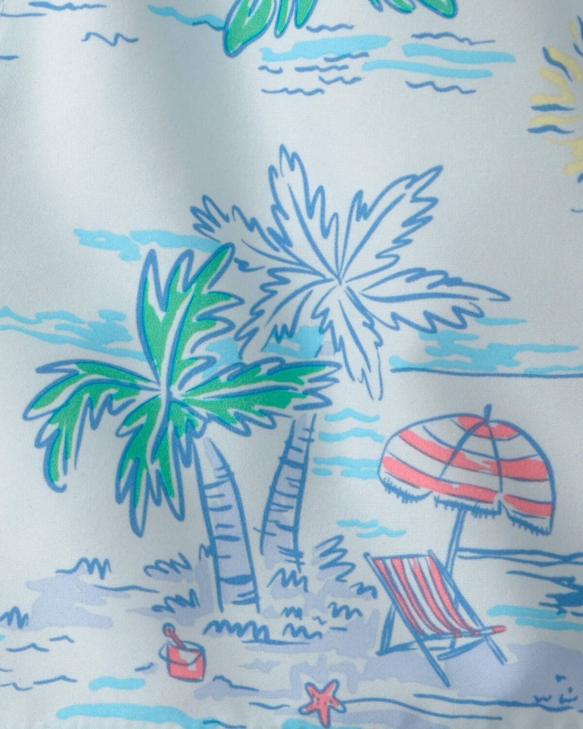 Toddler Boy Tropical Beach Swim Trunks - Blue - Image 4
