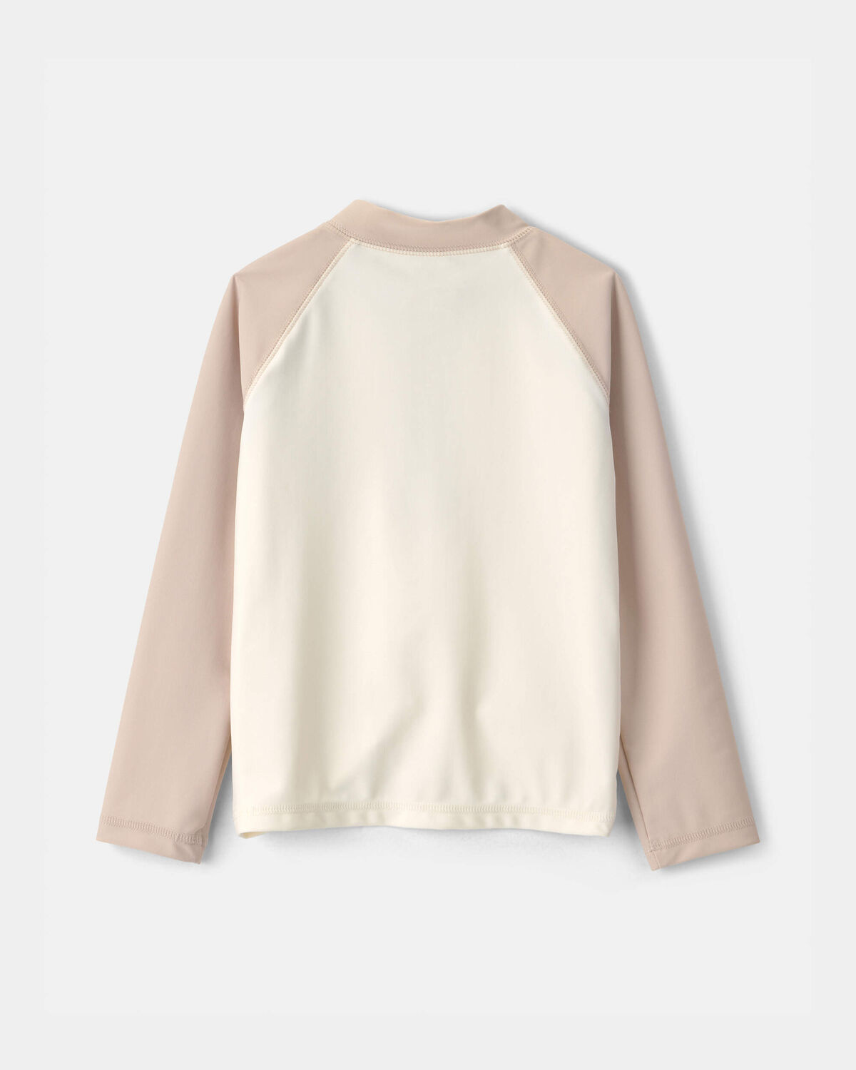 Toddler Boy Colorblock Rashguard - Tan/Ivory - Image 2