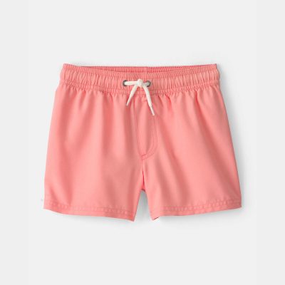 Toddler Boy Swim Trunks - Coral