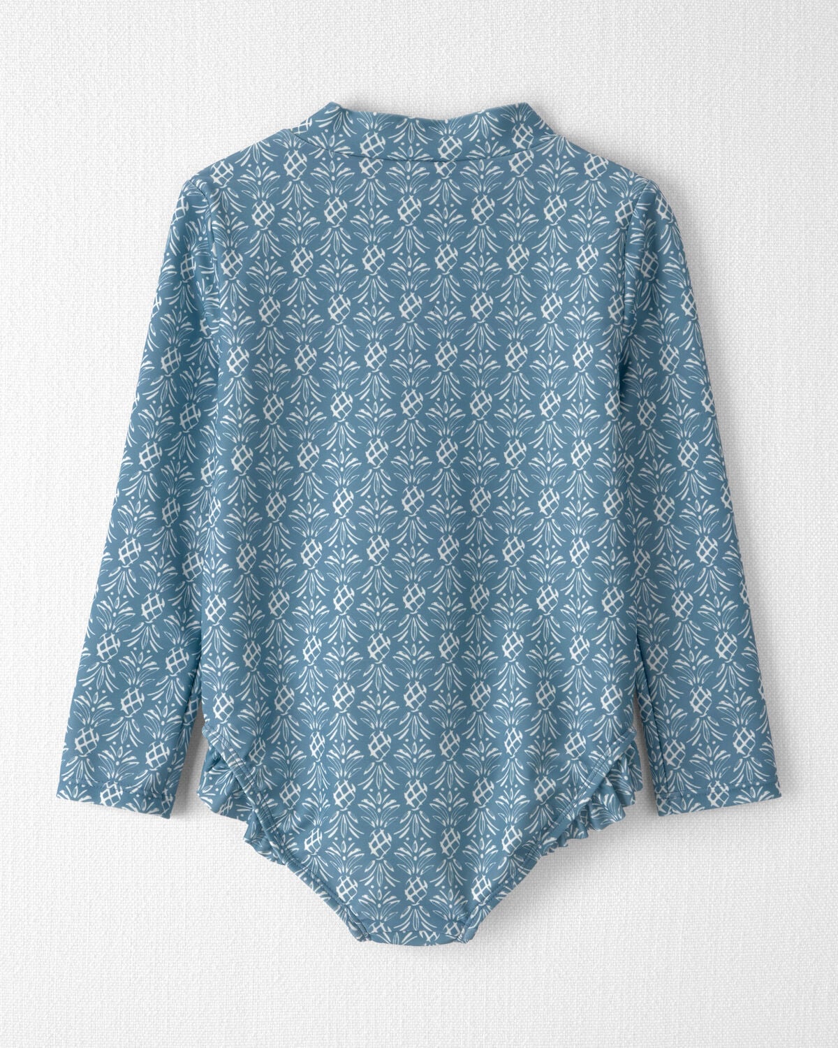 Toddler Girl Recycled Rashguard Swimsuit in Bloom Lagoon - Image 2