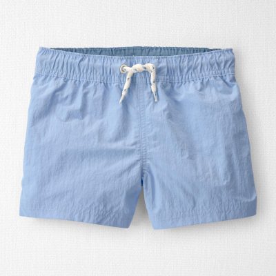 Toddler Boy Recycled Solid Swim Trunks