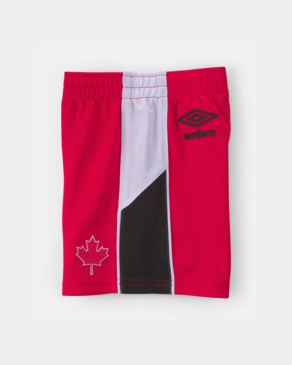 Toddler Umbro Canada Mesh Soccer Shorts - Red/White/Black - Image 5